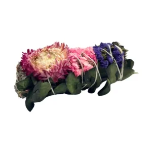 Sage - Purple Sinvata & Hot Pink Strawflower