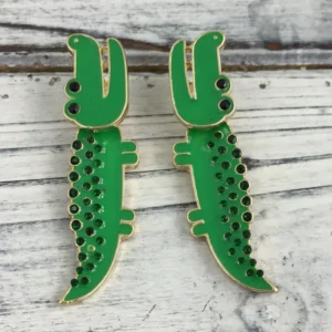 Silly Alligator Dangle Earrings