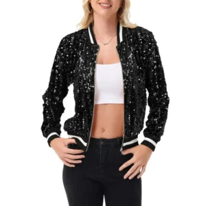 sequin-bomber-jacket-with-ribbed-trim-and-front-zipper-closu