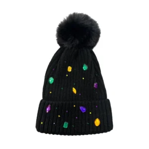 rhinestone-beanie-black