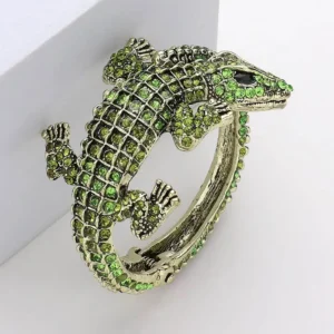 crystal-rhinestone-crocodile-alligator-embellished-bracelet
