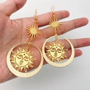 golden-sun-goddess-pendant-earrings-bohemian-style-ms
