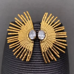 zircon-inlaid-sun-rays-18k-gold-plated-s-steel-earrings-fgs