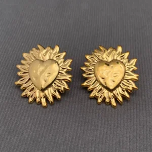 fire-heart-18k-gold-plated-stainless-steel-post-earrings-fgs